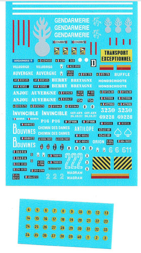 Planche decalque des - des, blinde