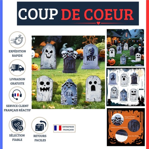 Pierres tombales halloween - 6,