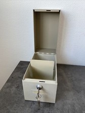ancien casier de bureau boite Métal clef fiche classement valrex