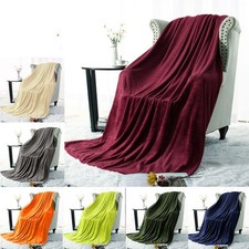 Couverture en Molleton Flanelle Housse Canapé en Peluche en Microfibre Lit