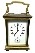 Antique Brass OFFICER PENDULUM "4 GLASSES" ALARM CLOCK WORKS (REVISED