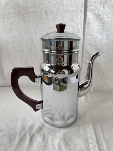 Cafetière cuivre chromé - en,