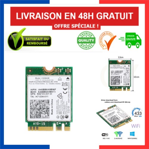 Carte wlan ngff - m.2, 3165ngw
