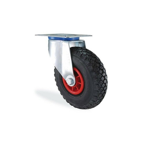 Roulette pivotante gonflable