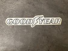 GOODYEAR white vintage automobilia tire sticker / sticker H66
