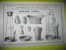 Pub 1878 - Grosjean / Delaroche bathtubs