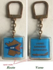Bourbon Air Inter Domestic Airlines Keychain
