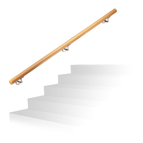 Rampe escalier bois de - en,