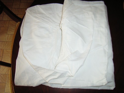 Drap housse blanc - blanc, 105x180