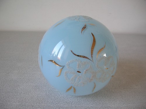 Ancien globe bleu doré - , boule