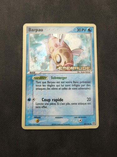 Carte pokemon barpau 106 - carte,
