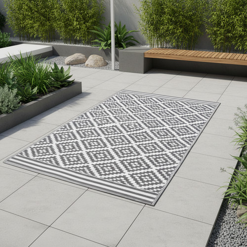 Tapis jardin austin gris - tapis,