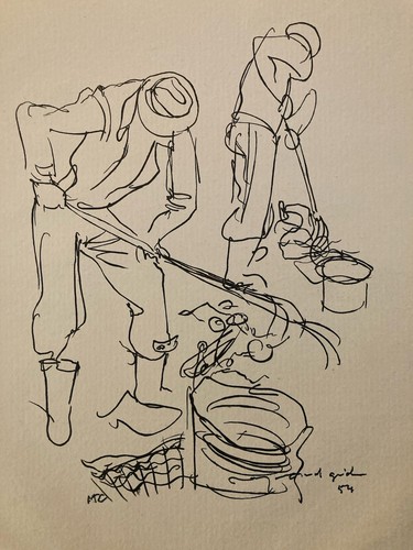 Gravure 1950 art - art, lithographie