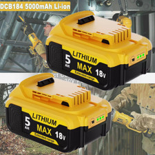 2x Pour batterie DeWalt DCB184