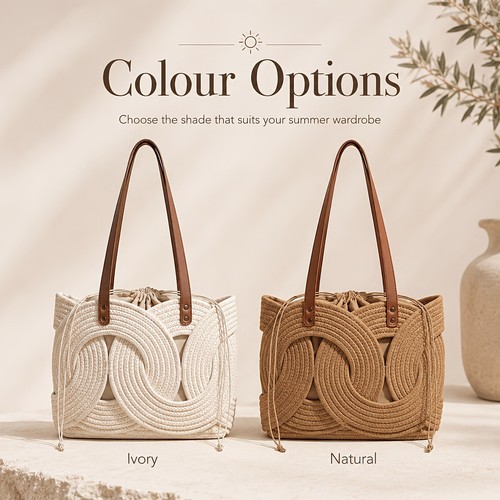 Sac cabas tressé femme - sac,