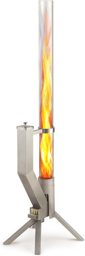 Stainless steel pellet stove - steel,