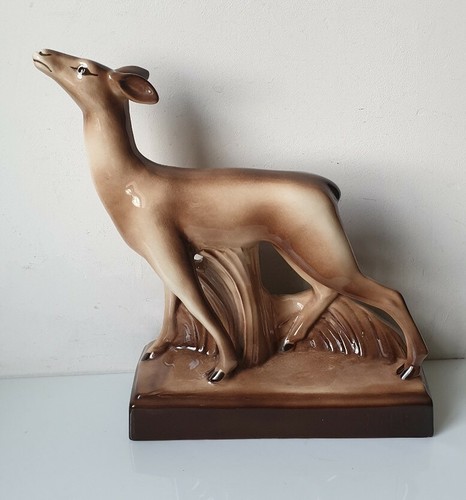 Biche ceramique faience - ceramique,
