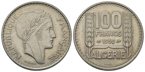 Algérie 100 francs - algérie,