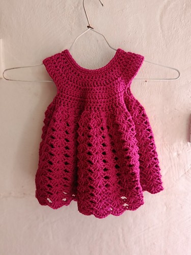 Robe bébé fille crochet - , rose