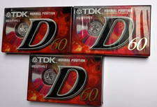 3 cassettes audio TDK D 60