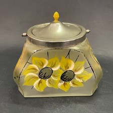 Pot à biscuits en verre peint