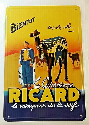 Plaque publicitaire ricard - publicitaire,