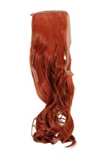 Extension De Cheveux ZOPF Rouille-Rouge Ondulé 45Cm YZF-TC18-130 Bande Clip