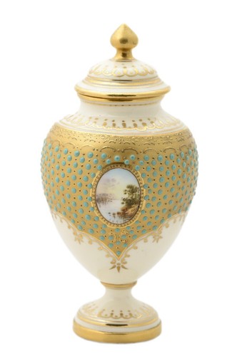 Antique coalport turquoise - antique,