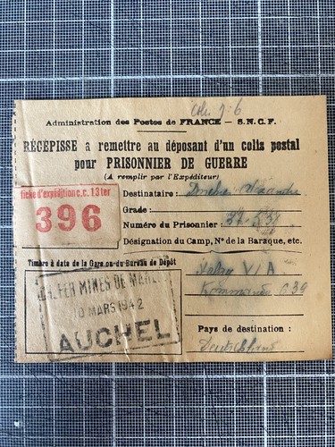 Papier sncf expédition - papier,