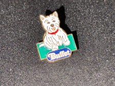 (Z12) PINS BADGE ENAMEL VINTAGE COLLECTION PATEE POUR CHIEN BUFFET (VERT)