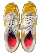 Nike Air Max 2 Light Baskets Femme Sport Jaune Blanc (EU 40)