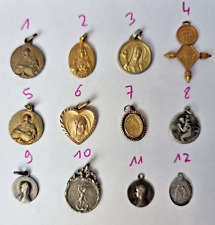 Ancient Religious Medals - St Bernard - St Odile - St Michael - VIRGIN