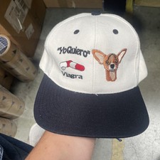 Vintage 90s “Yo Quiero Viagra” Chihuahua Parody Hat Cap SnapBack  