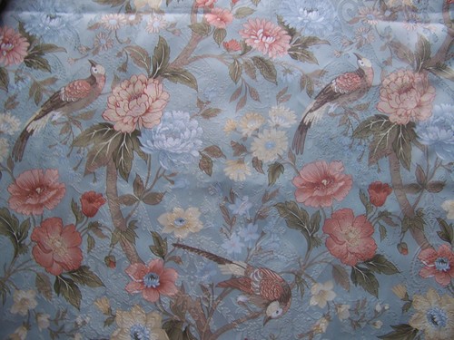 Grand coupon tissu oiseaux - coupon, de