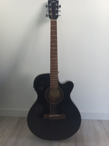 Guitare noire shiver folk - shiver,