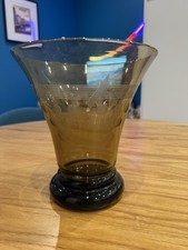 Vintage ancien vase en verre