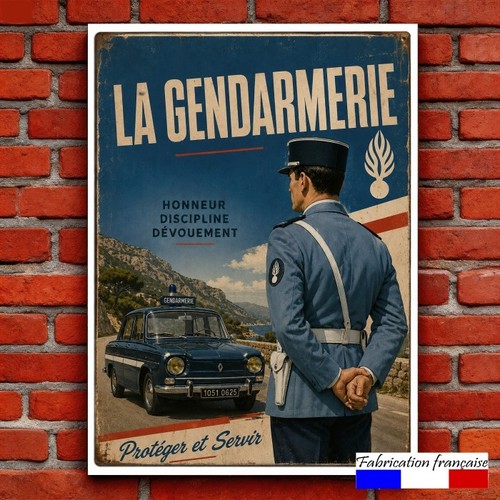 Plaque aluminium vintage - vintage, la