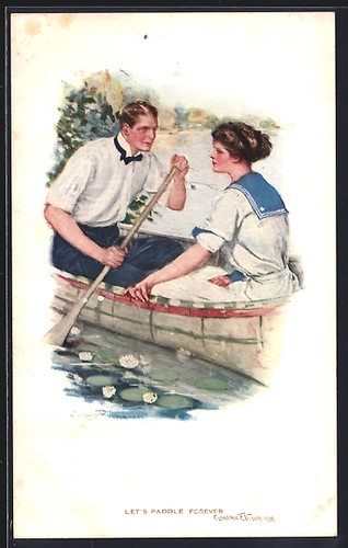Carte postale artiste - carte,