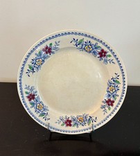 PLAT DE SERVICE ROND - FAIENCE "GIEN" - VINTAGE