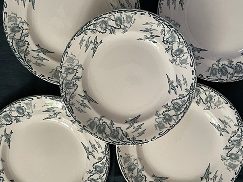 Assiettes plates terre - plates, de