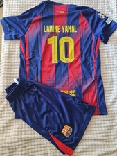 Ensemble football Barcelone - Lamine yamal - Taille 8 à 14 ans