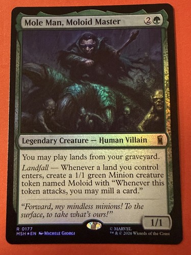 Mtg marvel mole man - mtg,