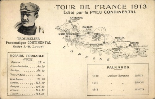 Maps cpa tour - tour, 1913