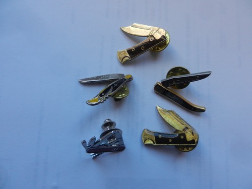 Lot cinq pin couteaux - lot, de