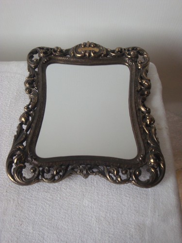 Petit miroir métal doré - petit,
