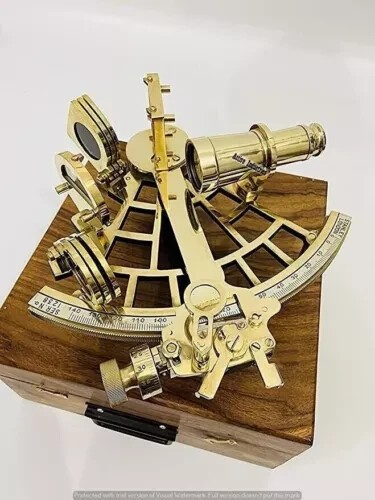Sextant laiton style - de,
