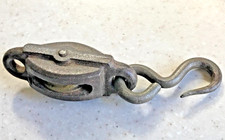 Antique Iron and Brass Cast Iron Pulley Tool - Curiosity Collection