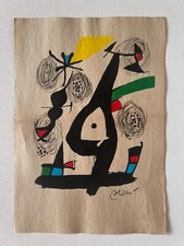 JOAN MIRO Dessin sur papier
