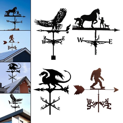 Noir girouette toit mount - noir,