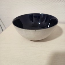 Bol en céramique signé Roger JACQUES Saint Amand en Puisaye bleu four